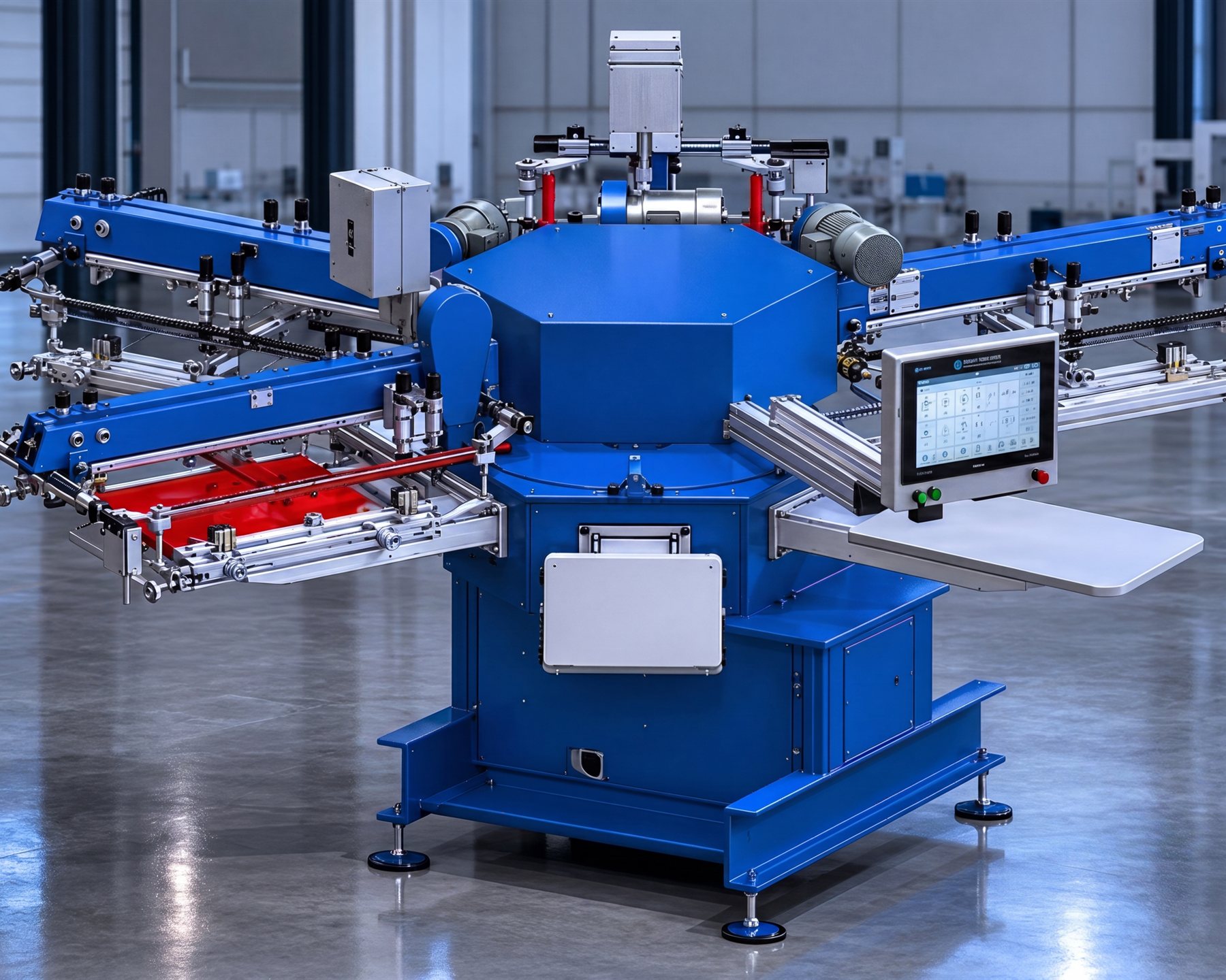 Schenk X-Print Hybrid – Siebdruck- und DTF-Druck in einer Anlage